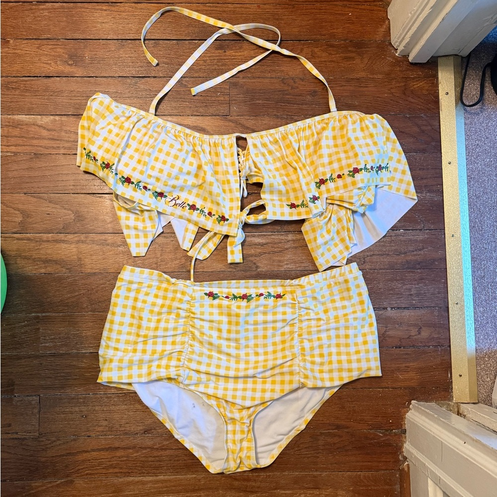 Hot Topic Disney Beauty and the Beast Plus Size Swimsuit